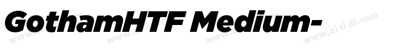 GothamHTF Medium字体转换